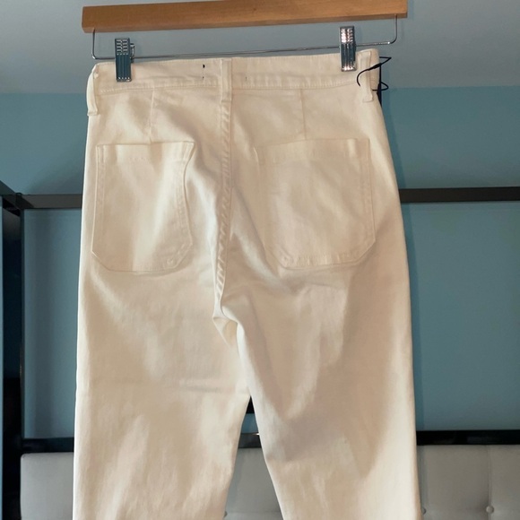 NEW RAMY BROOK Cindy High Rise Flare Jeans In White Disco Hippie Bell Bottom 26 - Picture 7 of 13